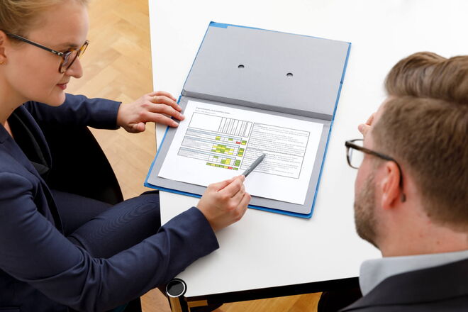Assessment-Szene - Auswertungsgespräch