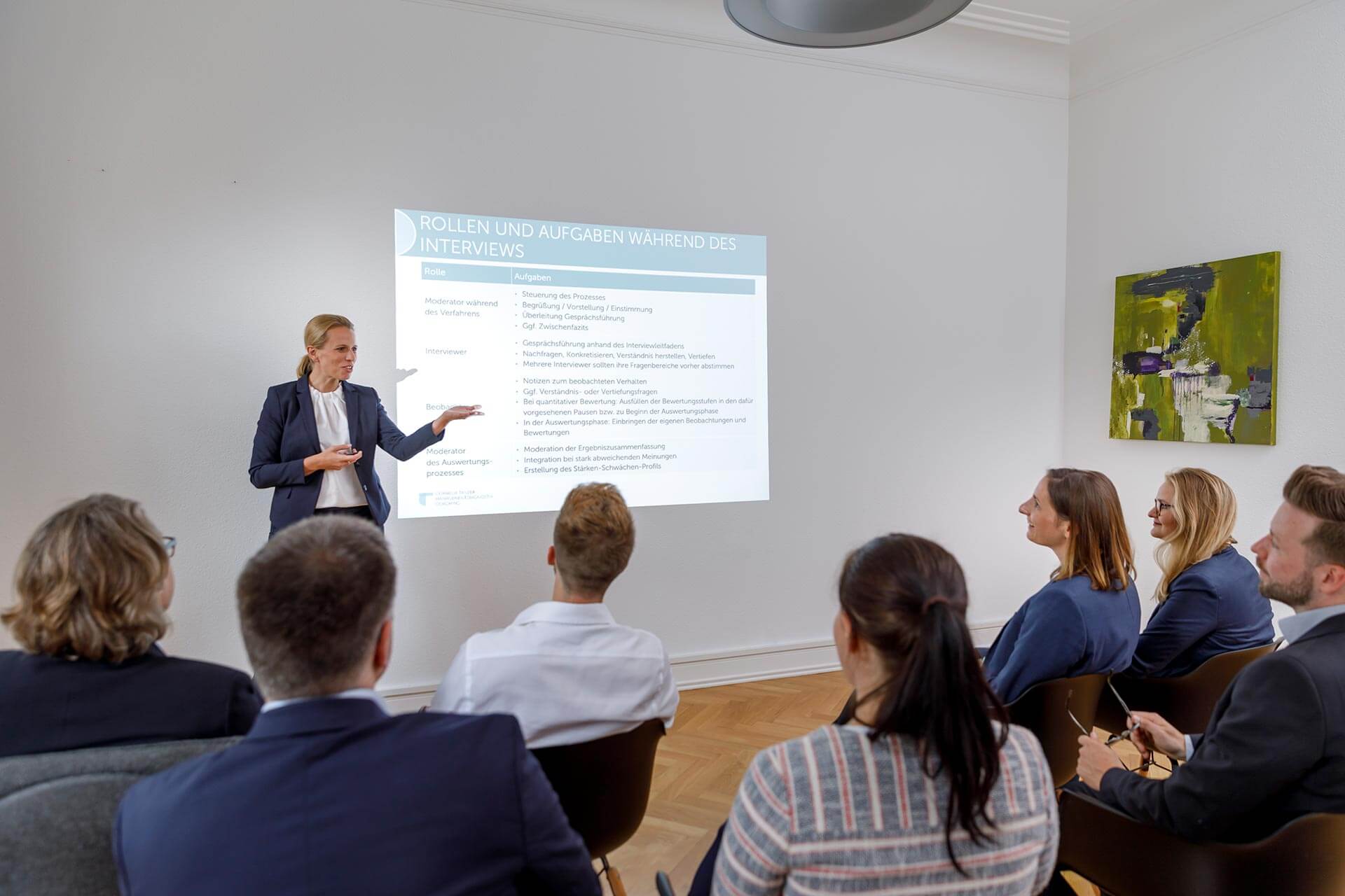 Vortragsszene zur Moderatorenqualifizierung